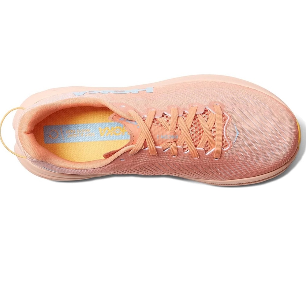 Hoka Peach/Yellow Women’s Athletic Running Shoes - Picture 5 of 14